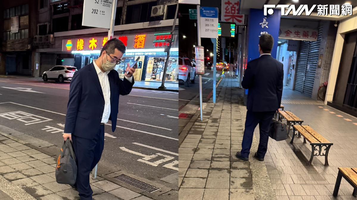 獨家／捲馬辦人事風波！蕭旭岑夜間獨自等公車　低調身影露疲態